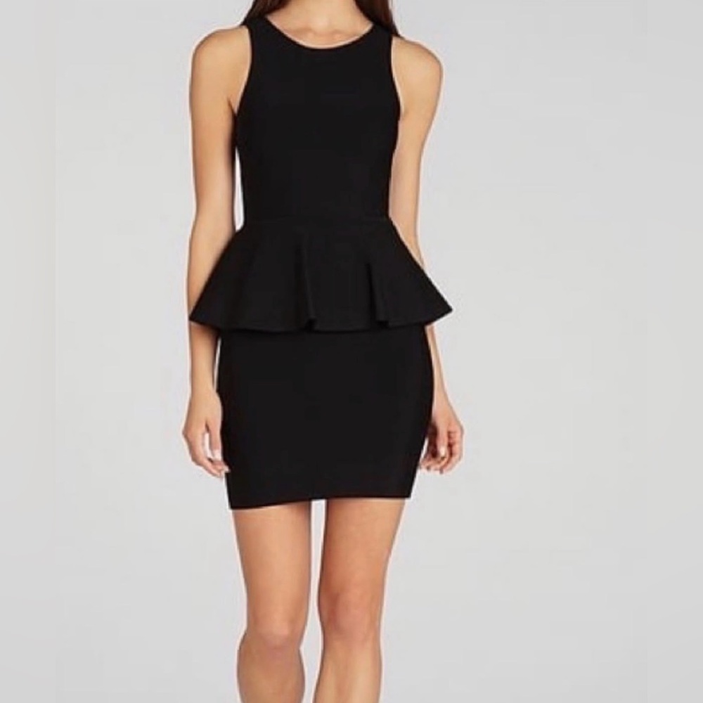 BCBGMaxAzria Peplum Bandage Dress
